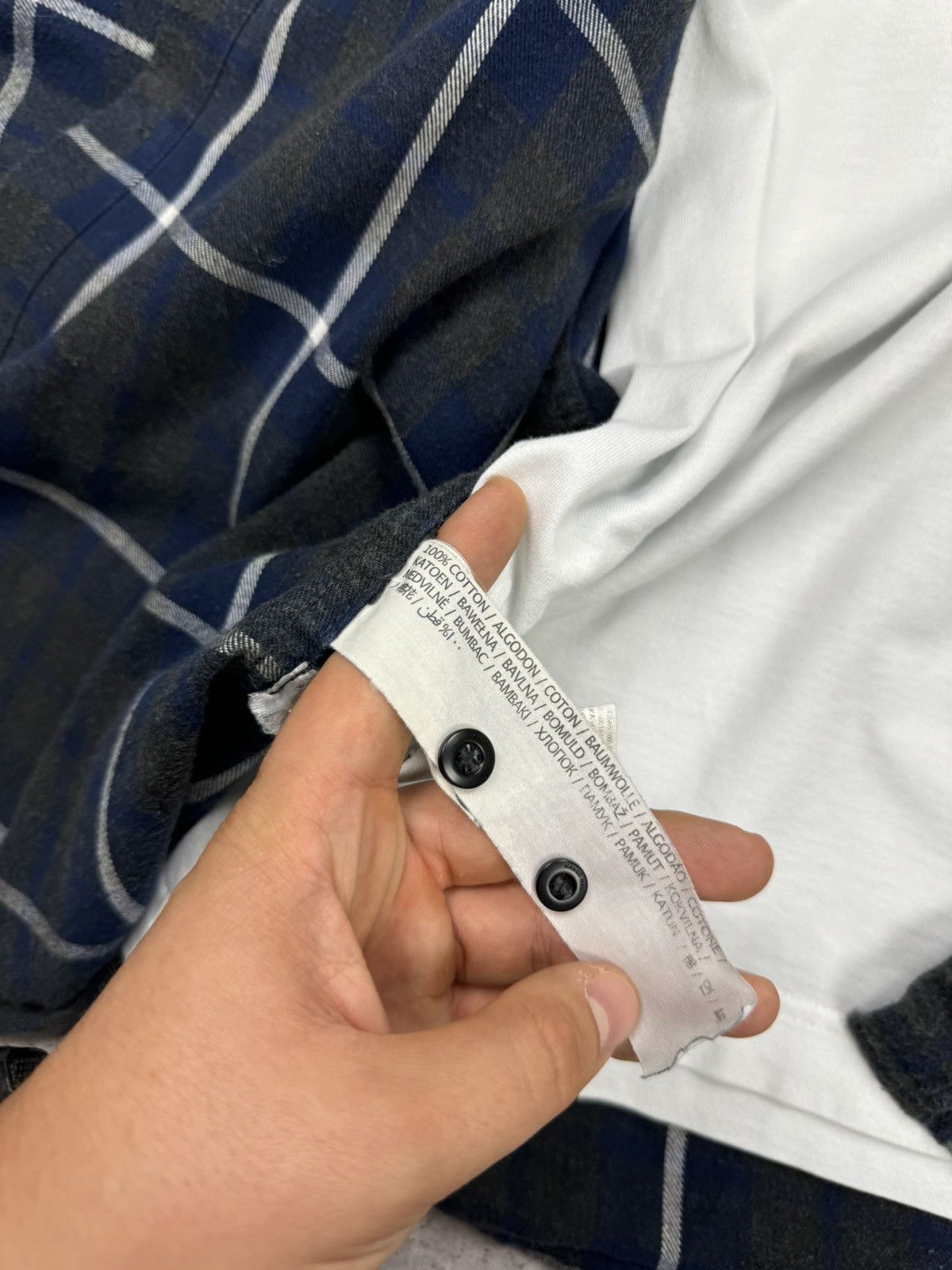 Designer × Vintage Vintage Y2K Plaid Flannel Checkered Shirt Travis Scott Style Size US S / EU 44-46 / 1 - 13 Thumbnail