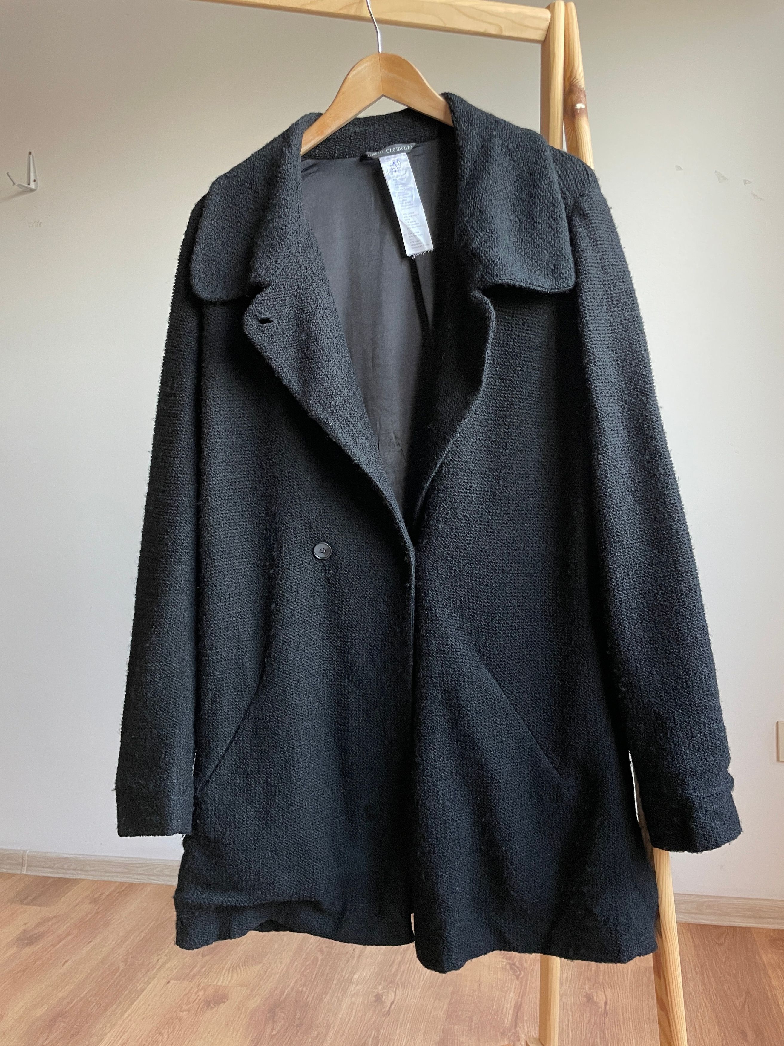 Other Elemente Clemente Viscose Wool Boucle Double Breasted Coat Size M / US 6-8 / IT 42-44 - 1 Thumbnail