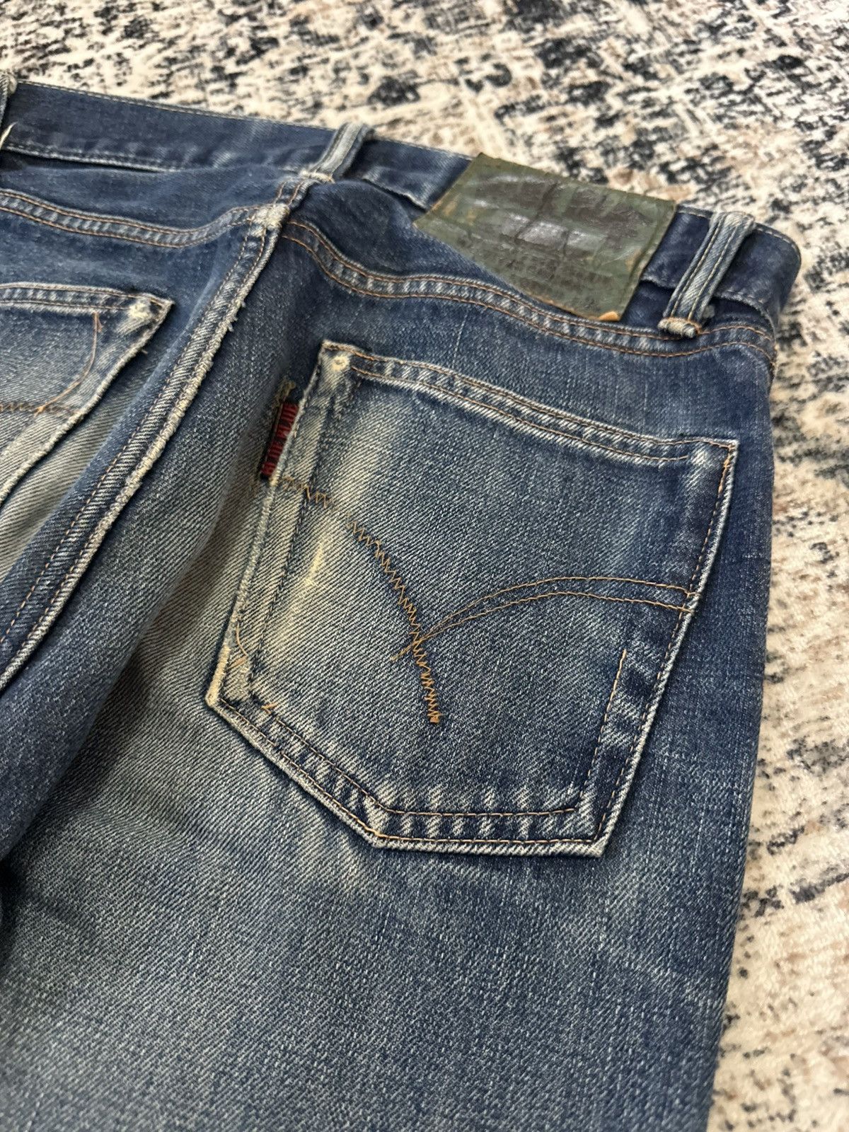 Japanese Brand Blue Blue Japan Indigo Wash Selvedge Redline Jeans Size US 28 / EU 44 - 17 Thumbnail