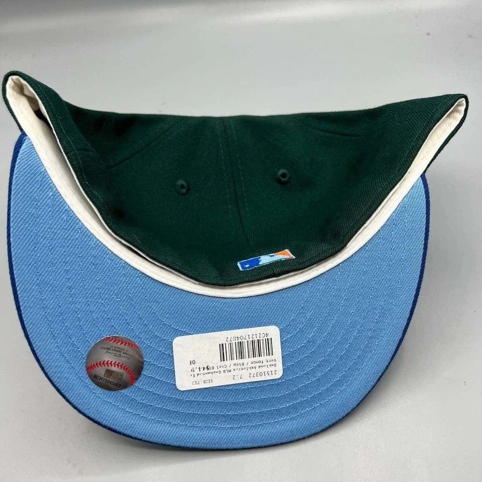 New Era Oakland Athletics Hat Men 7 1/2 59Fifty New Era Fitted Cap Size ONE SIZE - 5 Thumbnail