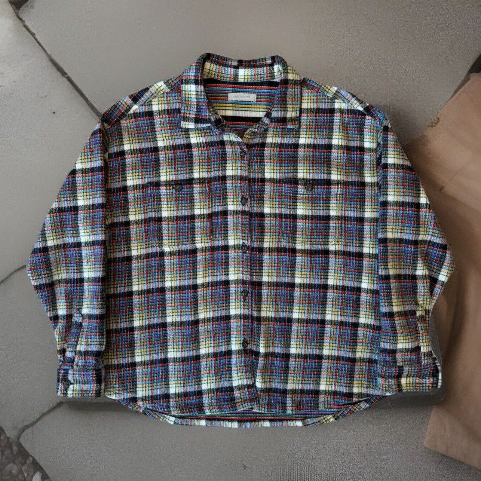 Outerknown Outerknown Shirt Small Multicolor Button Up Heavy Blanket Size S / US 4 / IT 40 - 1 Thumbnail