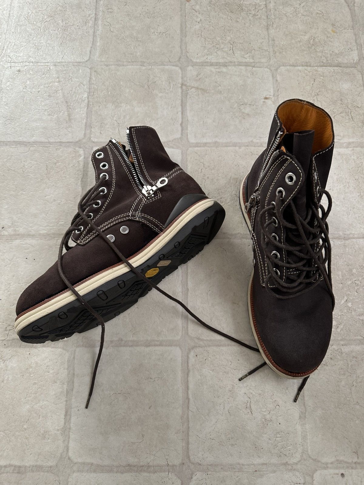 Visvim Visvim 7 hole folk suede boots Size US 10.5 / EU 43-44 - 1 Thumbnail