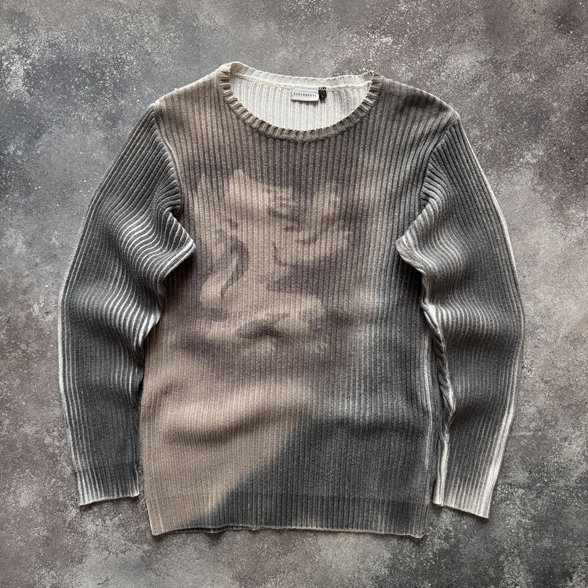 Hysteric Glamour Diesel Style Y2K Avant Garde Ribbed Knit Sweater Size US L / EU 52-54 / 3 - 1 Thumbnail