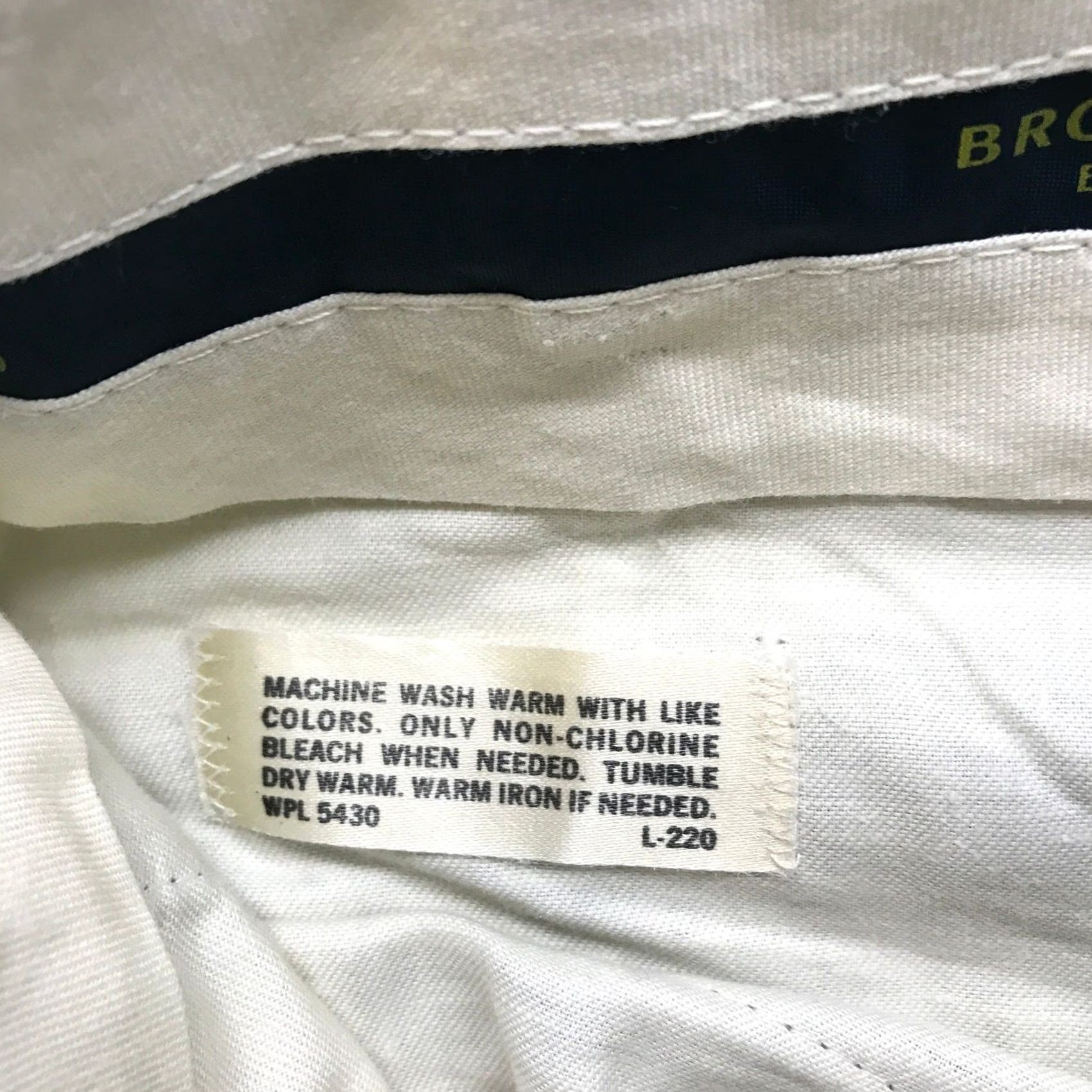 Brooks Brothers VINTAGE Brooks Brothers Dress Pants Mens 36x28 Twill Khaki Loose Fit Light Brown Pants Mens Brown" Size US 36 / EU 52 - 3 Thumbnail
