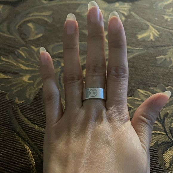 Gucci GUCCI STENCILED CUT-OUT G RING Size ONE SIZE - 4 Thumbnail