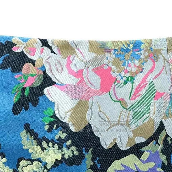 Dries Van Noten floral print silk blend midi skirt. Size US 36 / EU 52 - 5 Thumbnail