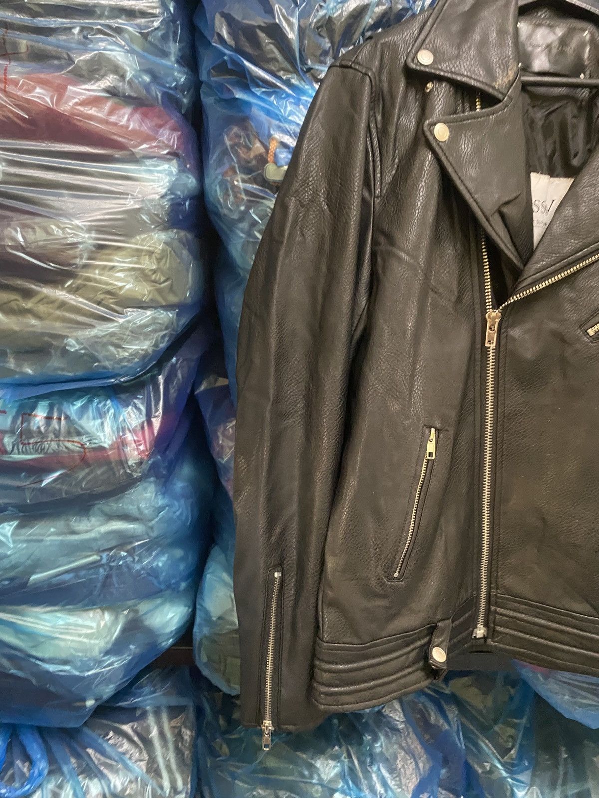 If Six Was Nine Dress Volume Korean Black Leather Biker Jacket Size US L / EU 52-54 / 3 - 5 Thumbnail