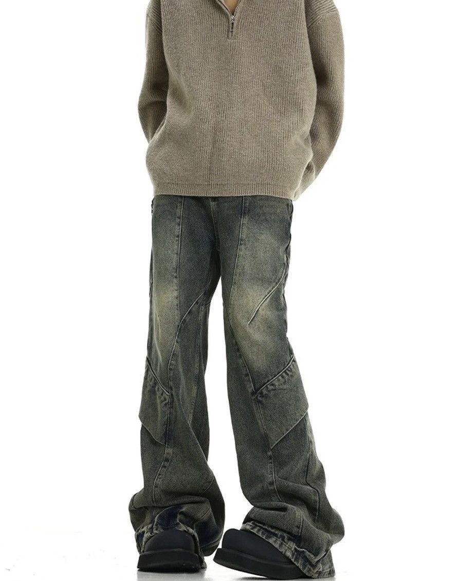Jean Flared Baggy Denim Jeans Size US 29 - 3 Thumbnail