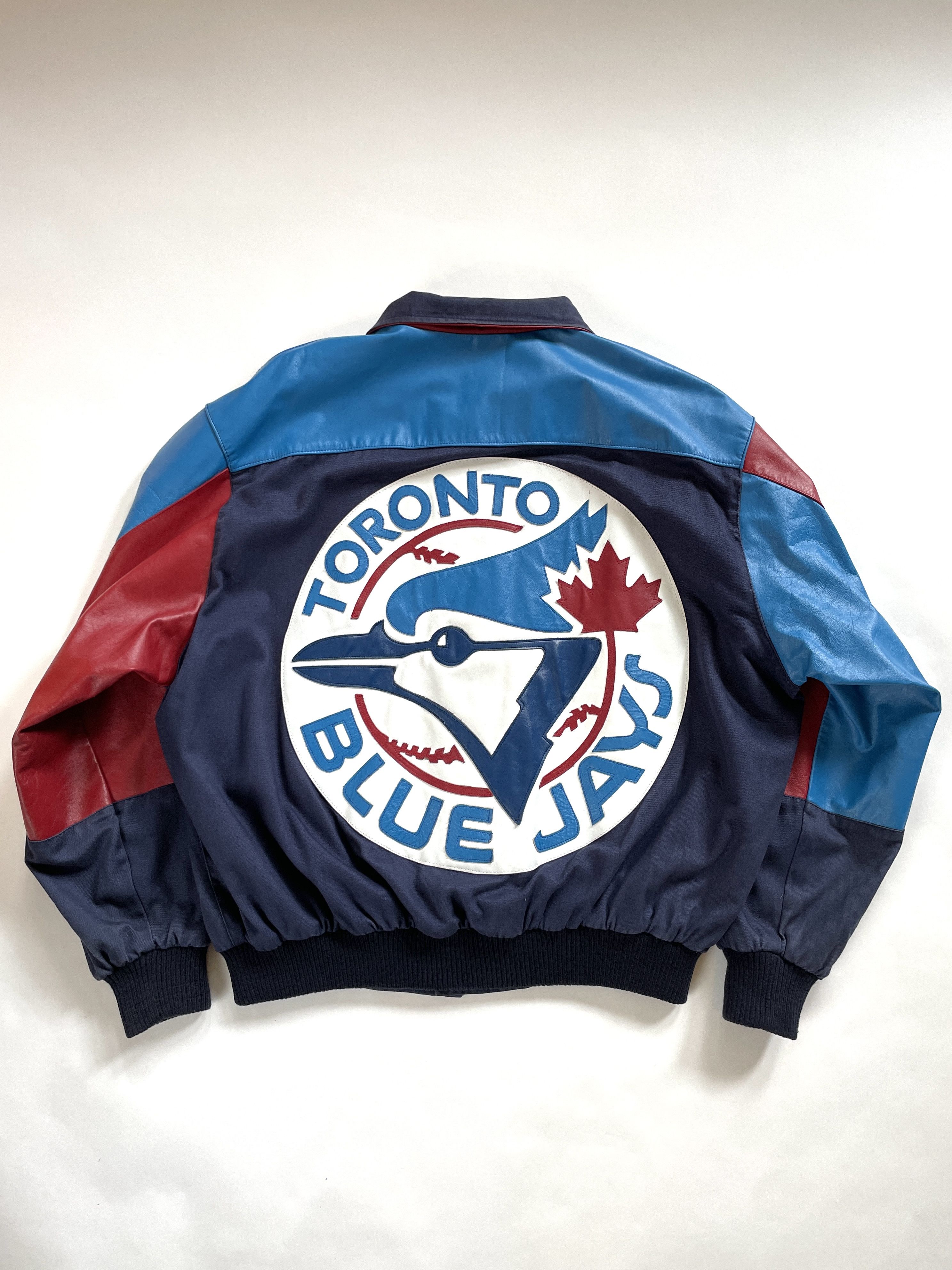 MLB 1990s Boxy Toronto Blue Jays MLB Leather Jacket Size US XL / EU 56 / 4 - 1 Thumbnail