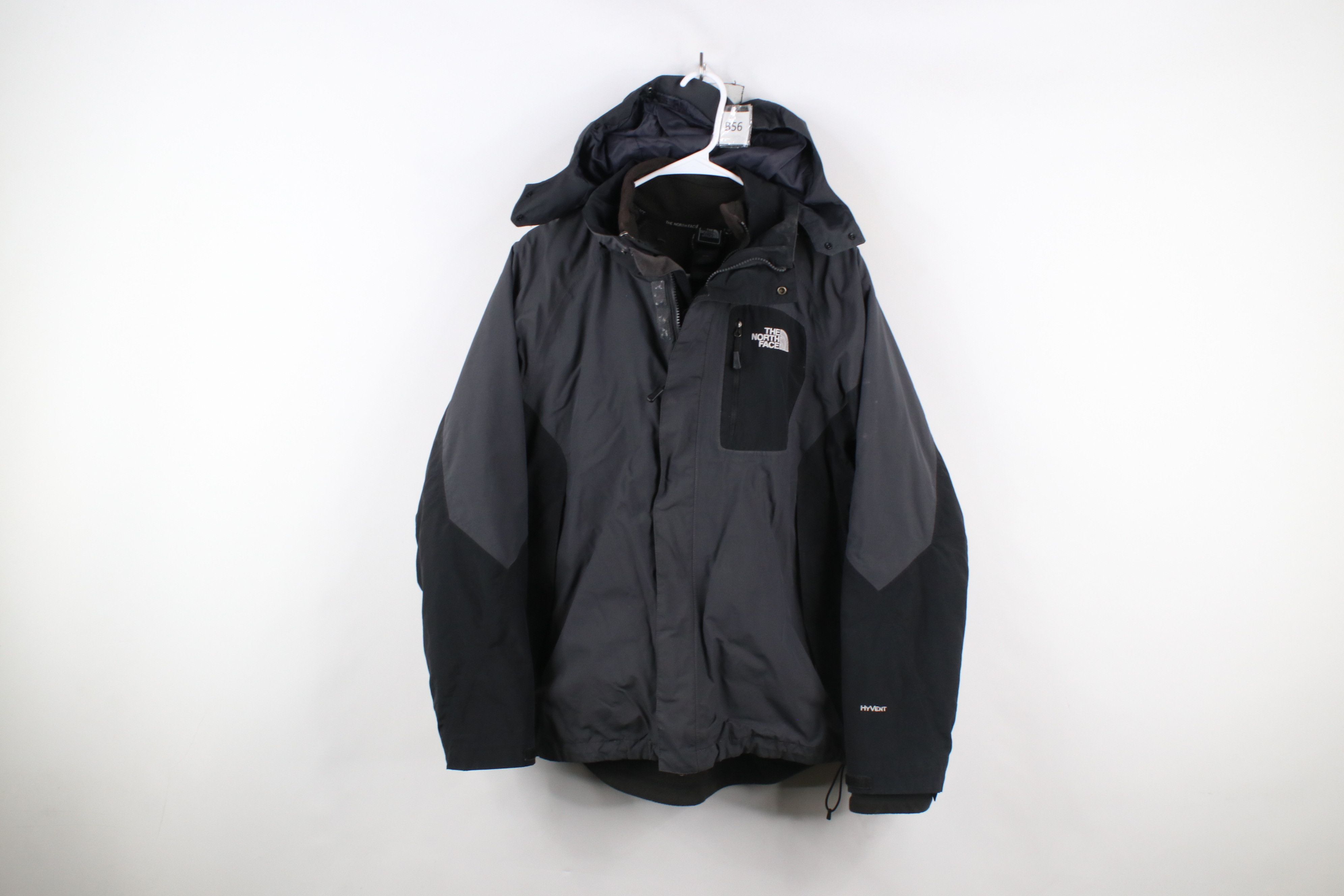 The North Face × Vintage Vintage The North Face 2 In 1 Full Zip Hooded Jacket Gray Size US M / EU 48-50 / 2 - 1 Thumbnail