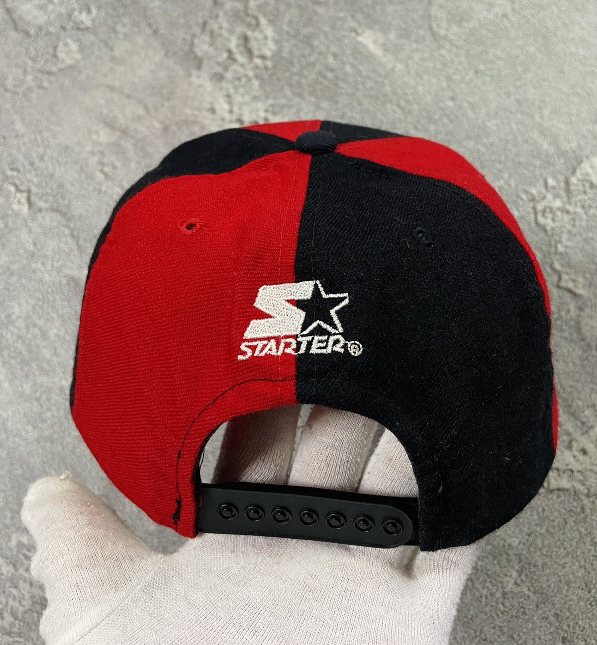 Starter Vintage 90’s STARTER Chicago Bulls NBA Wool Cap Snapback Hat Size ONE SIZE - 7 Thumbnail