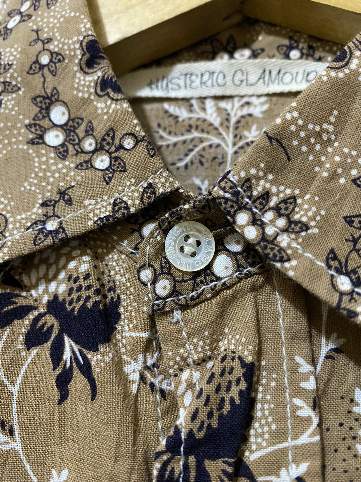Japanese Brand Hysteric Glamour Paisley Button Shirt Size ONE SIZE - 6 Thumbnail