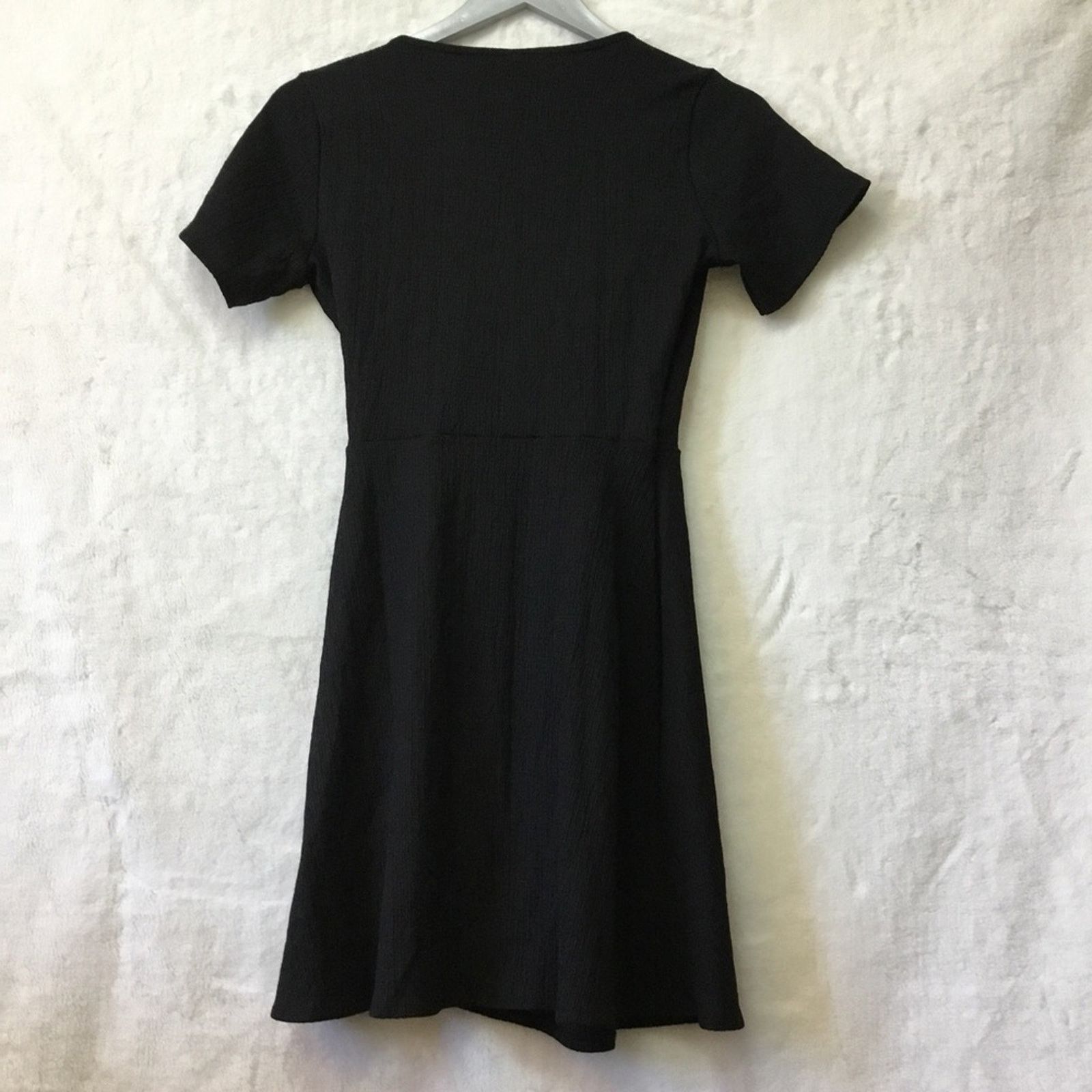 H&M H&M Divided Black Wrap Dress Size S / US 4 / IT 40 - 8 Thumbnail