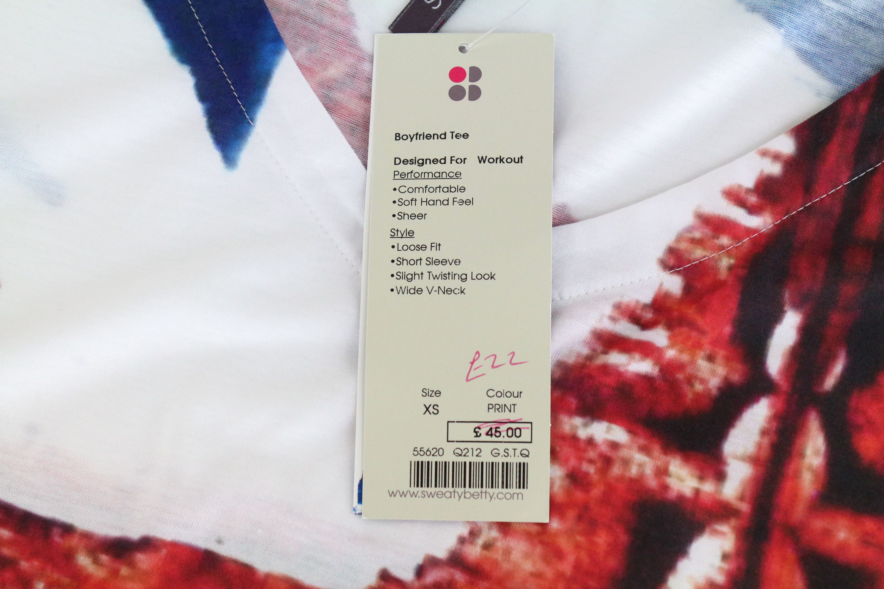 Scotch & Soda BOYFRIEND TEE XS White Printed Loose Short Sleeve 61702 Size XS / US 0-2 / IT 36-38 - 5 Thumbnail