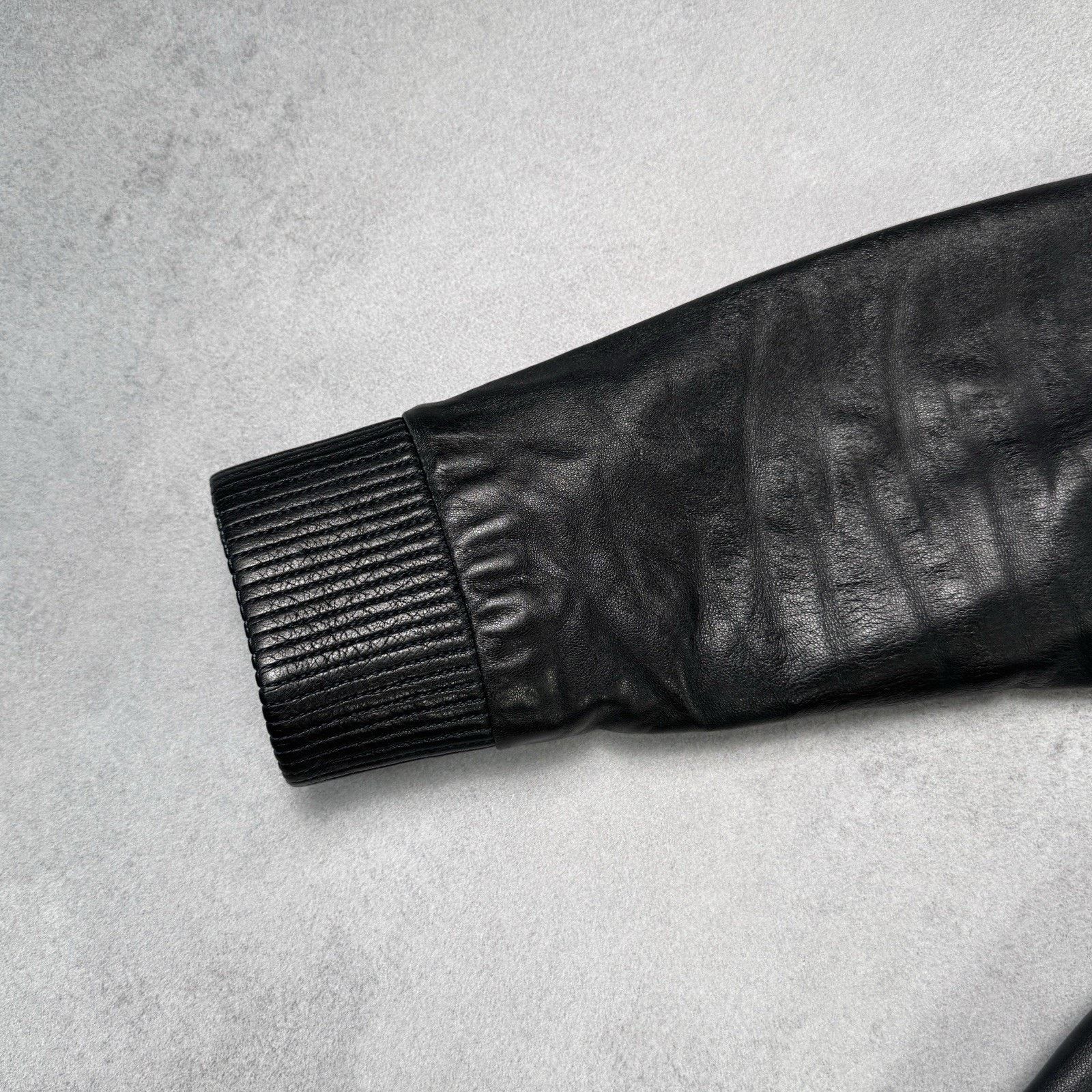 Dirk Bikkembergs Dirk Bikkembergs Men Leather Jacket Size 48 Dark Blue Size US M / EU 48-50 / 2 - 5 Thumbnail