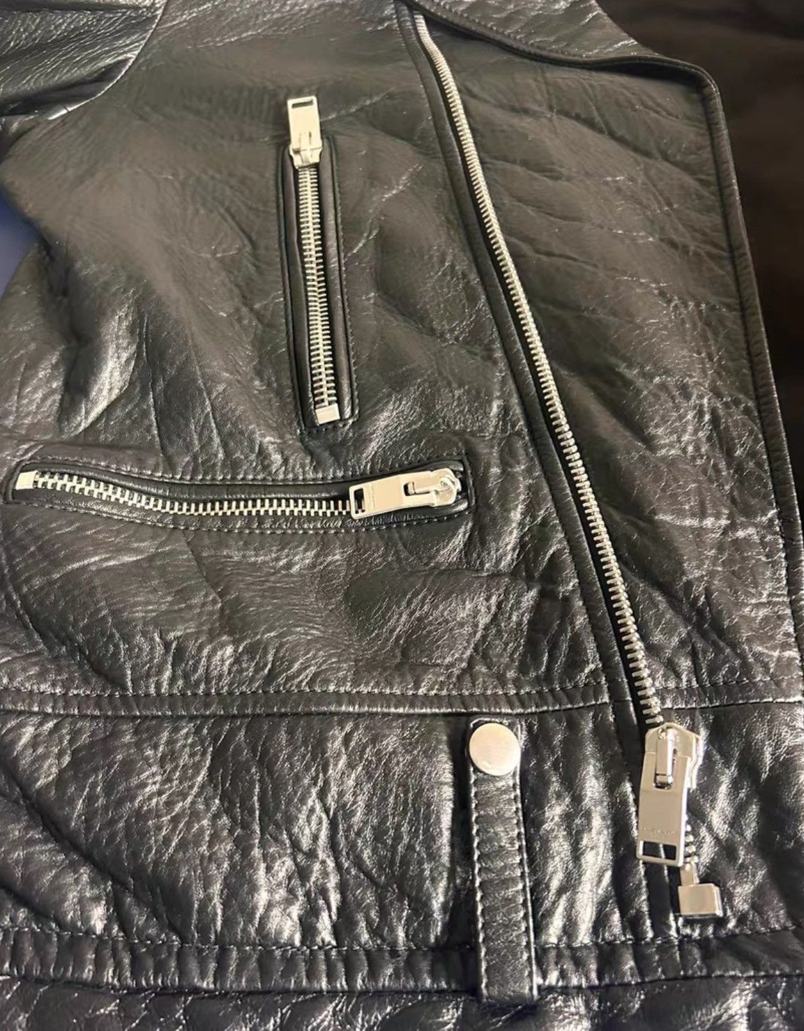 Saint Laurent Paris × Yves Saint Laurent Saint Laurent Rare L01 Blood Tooth Blood Luster Sheepskin Ja Size US L / EU 52-54 / 3 - 4 Thumbnail