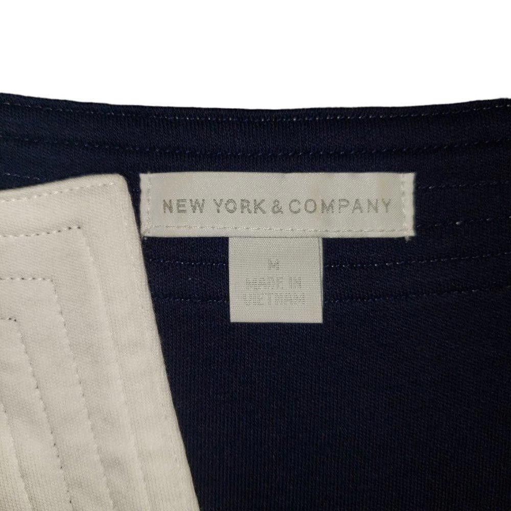 Designer CT1295 New York & Company Navy sleeveless Dress L Size L / US 10 / IT 46 - 4 Thumbnail