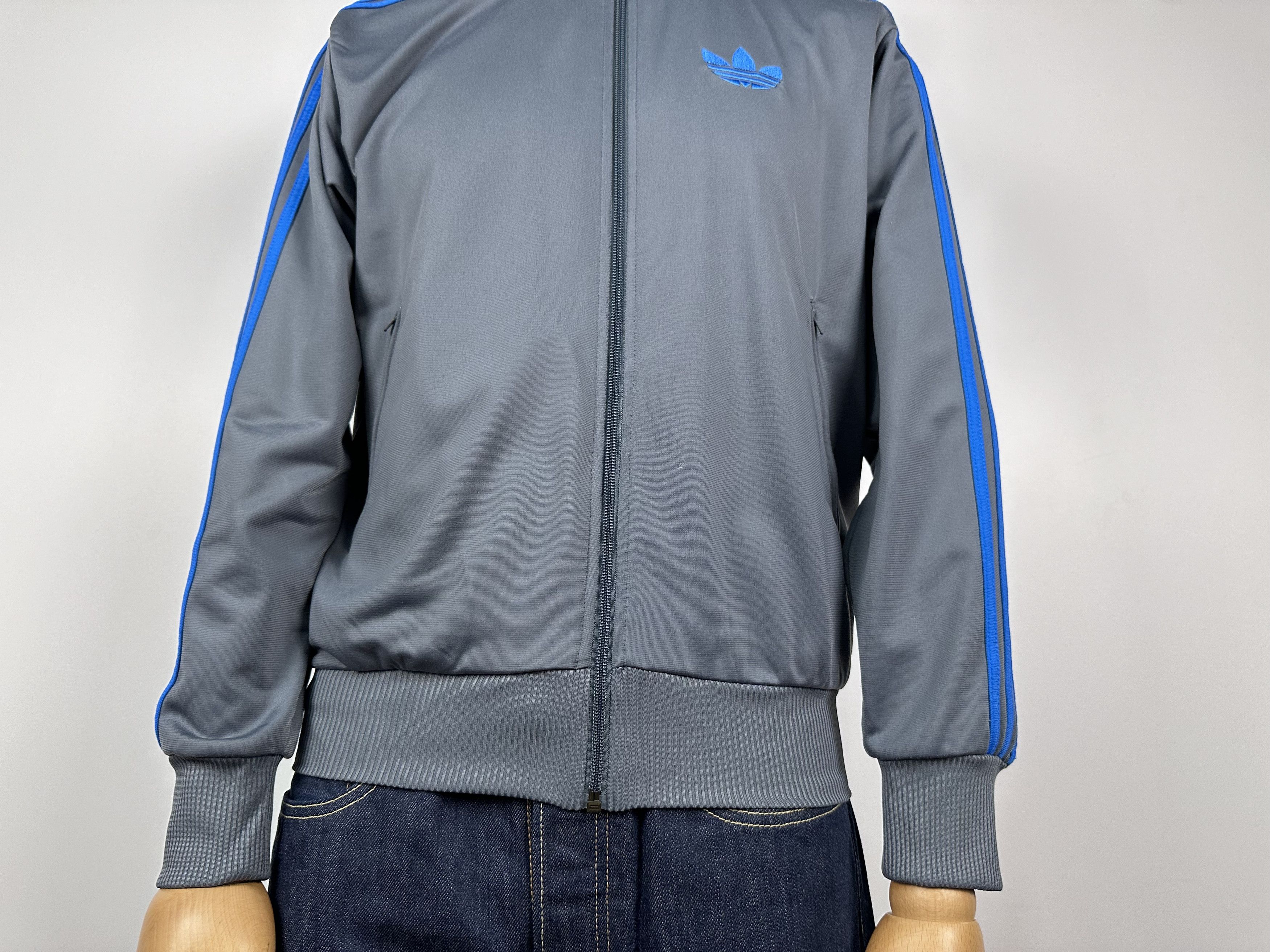 Adidas × Vintage Adidas Originals Gray Firebird Track Tracksuit Top Jacket Size US S / EU 44-46 / 1 - 5 Thumbnail