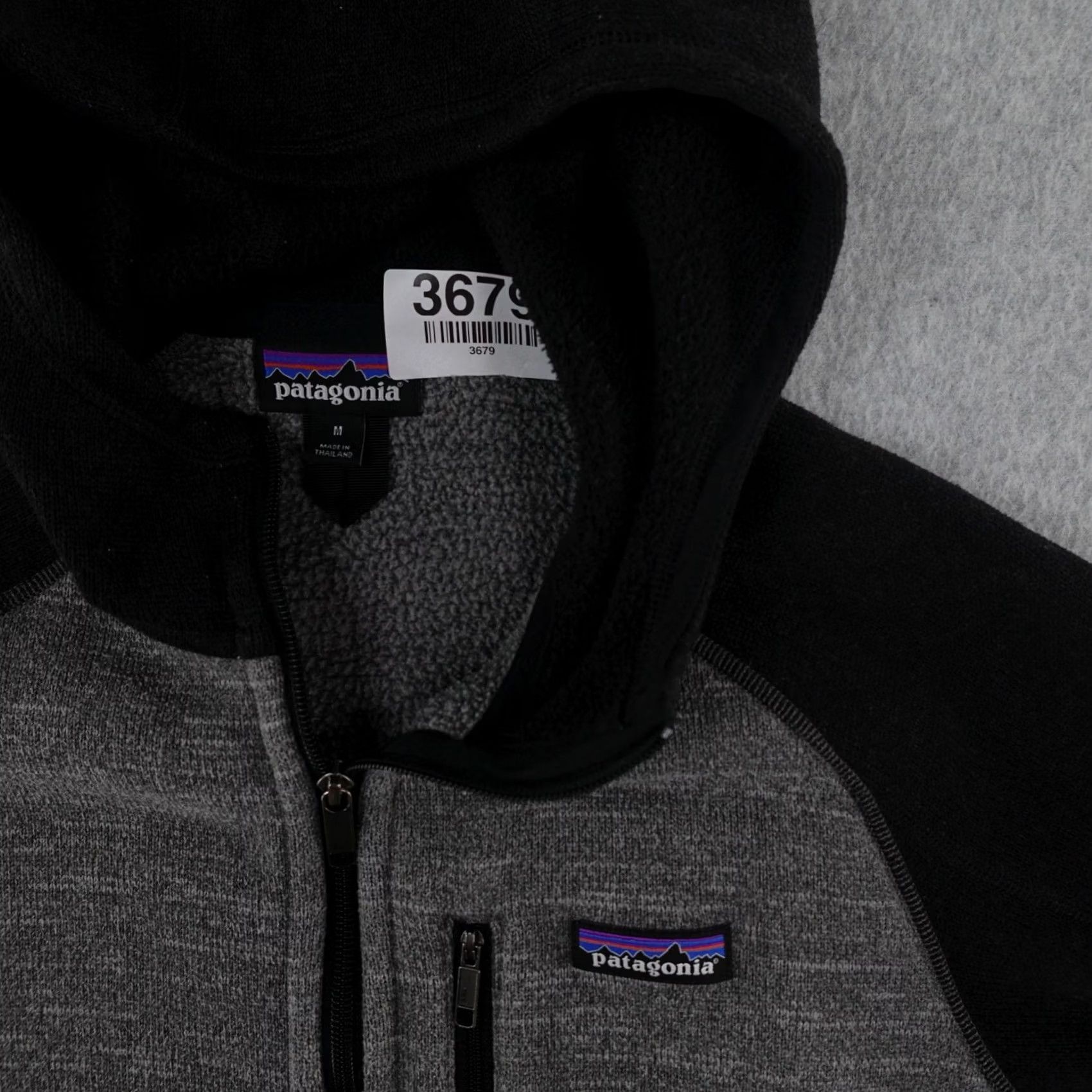 Patagonia Patagonia Sweater Adult Medium Black Gray Full Zip Hiking (21X26) Size US M / EU 48-50 / 2 - 4 Thumbnail