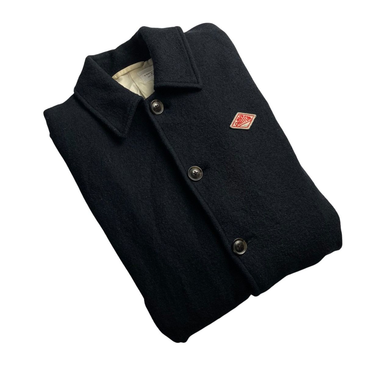 Danton 🇯🇵 DANTON VETEMENTS DE TRAVAIL BUTTON UP WOOL LONG JACKET Size US L / EU 52-54 / 3 - 1 Thumbnail