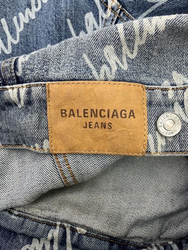 Balenciaga Balenciaga Logo print denim jacket Size XS / US 0-2 / IT 36-38 - 3 Thumbnail