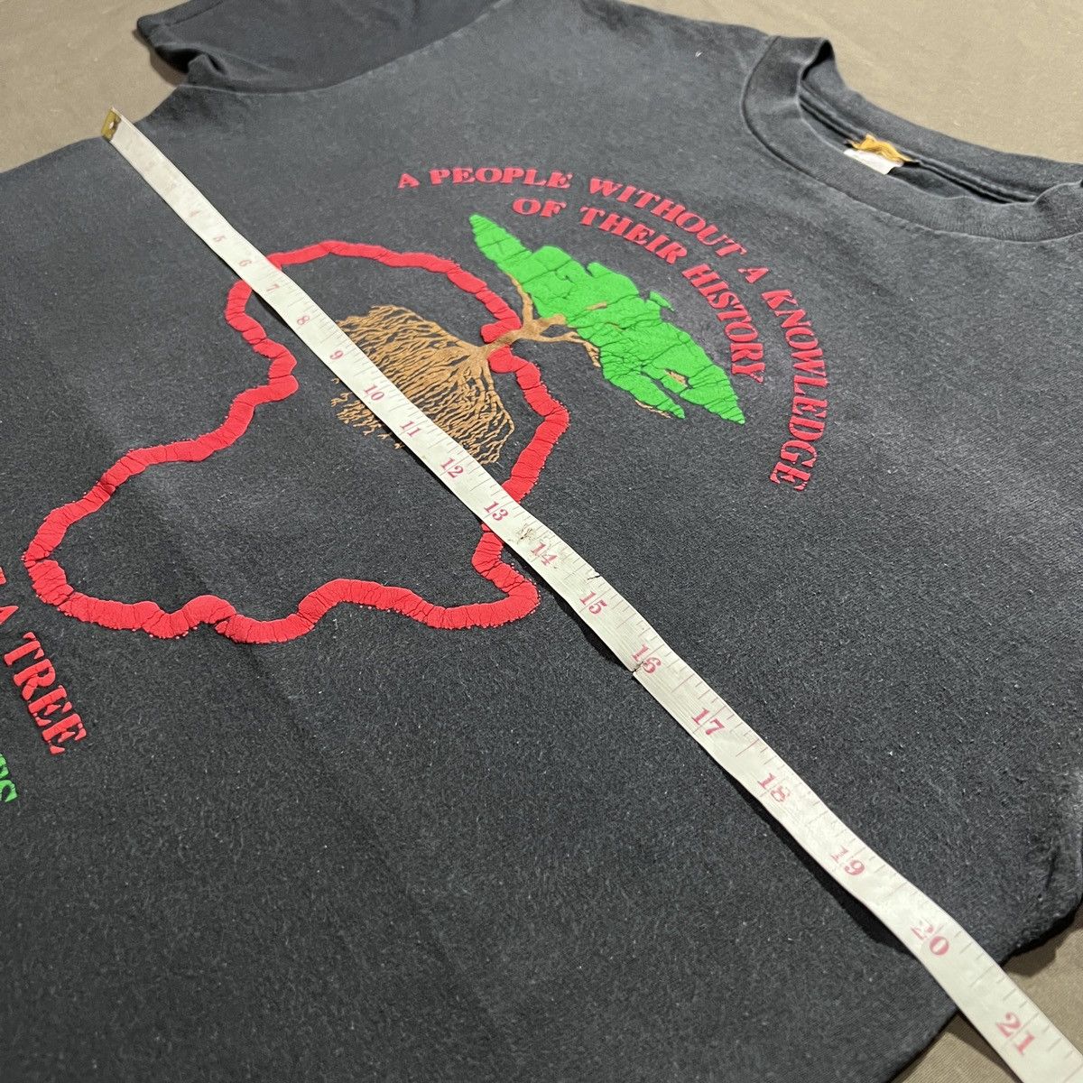 Rap Tees Vintage Marcus Garvey Quotes Black History Faded Graphic Size US M / EU 48-50 / 2 - 8 Thumbnail