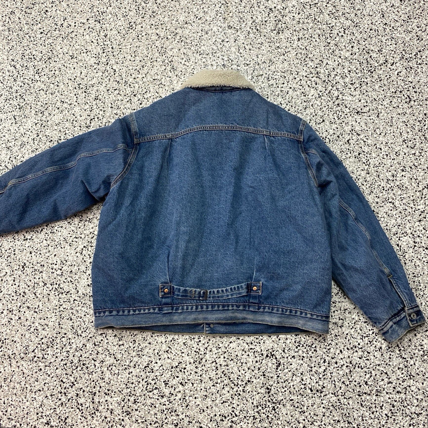 Levi's Levis Premium Type I Lined Trucker Jacket XL Wake Up Medium Wash Big "E" NWT Size US XL / EU 56 / 4 - 8 Thumbnail