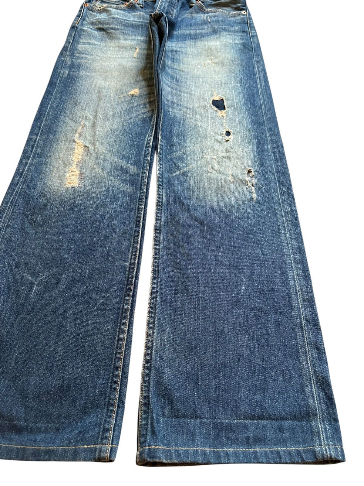 Levi's Vintage 90s Levis 505 Patch Faded Wash Loose Baggy Jeans Size US 30 / EU 46 - 7 Thumbnail