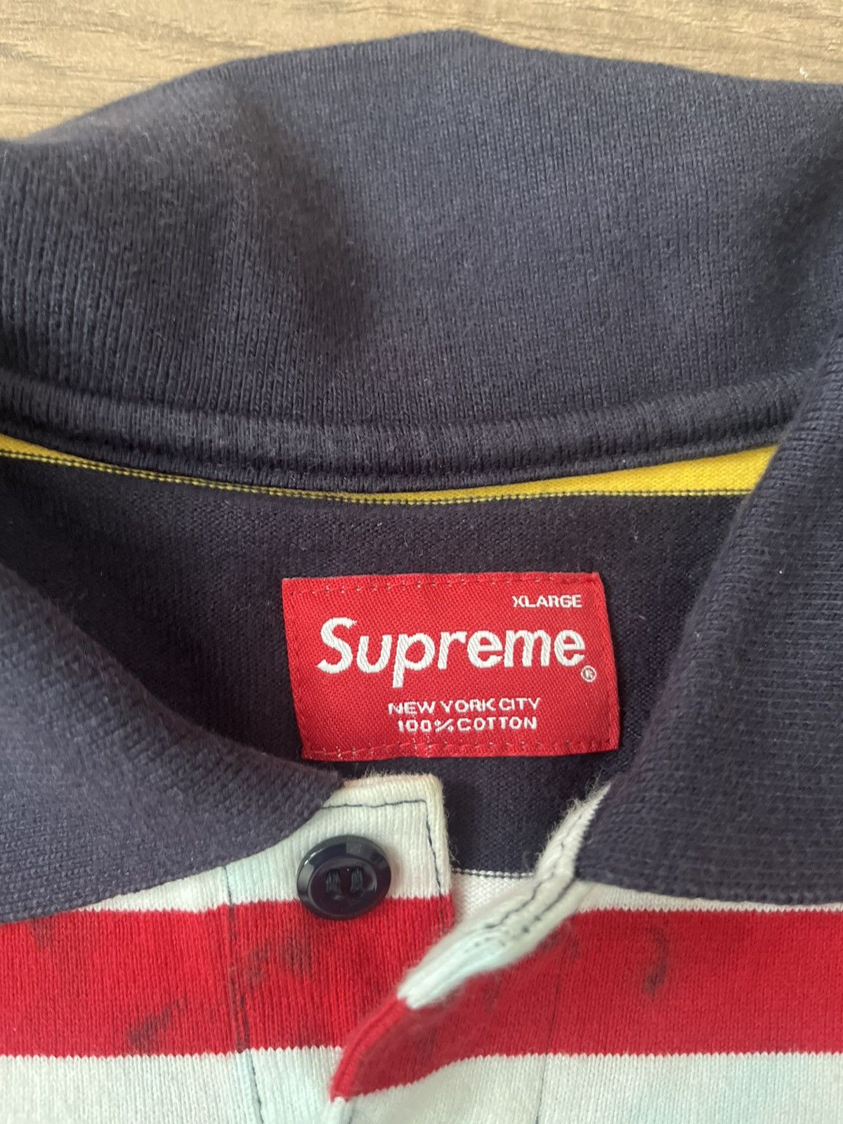 Supreme Supreme Multi Stripe Rugby Size US XL / EU 56 / 4 - 11 Thumbnail