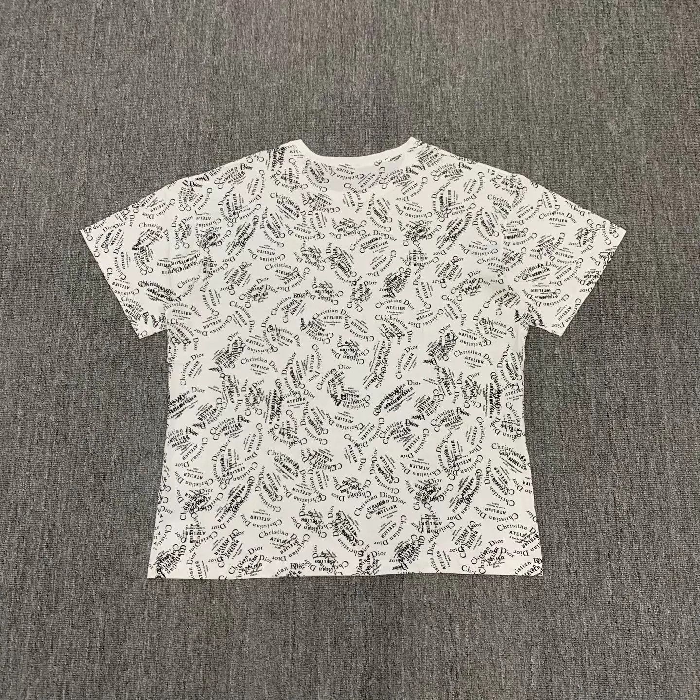 Dior Dior White Logo Allover Print SS Tee L 98N JZ1723 Size US L / EU 52-54 / 3 - 2 Thumbnail