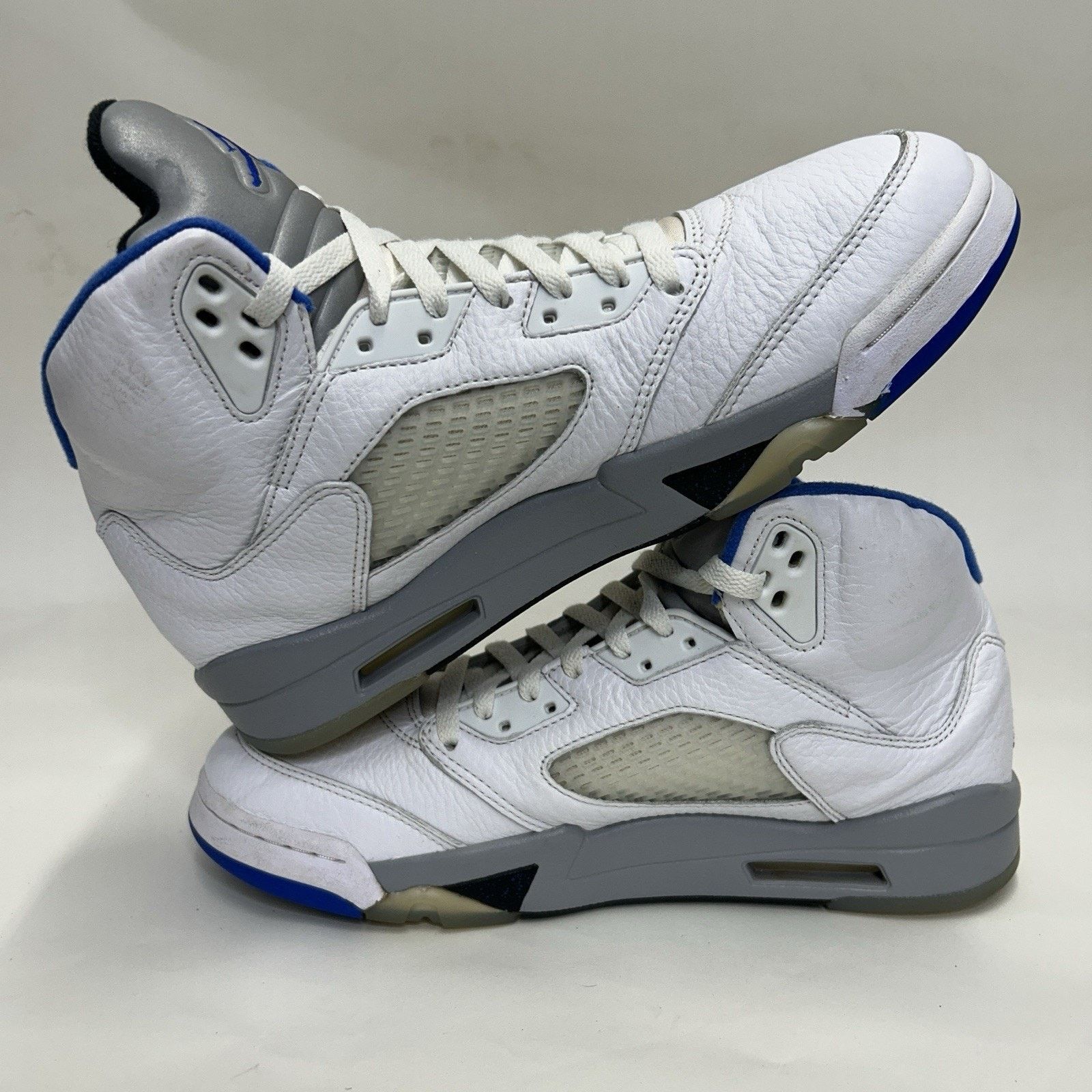 Jordan Brand Nike Air Jordan 5 Retro “Stealth 2.0/White Blue Grey” Size US 10.5 / EU 43-44 - 3 Thumbnail