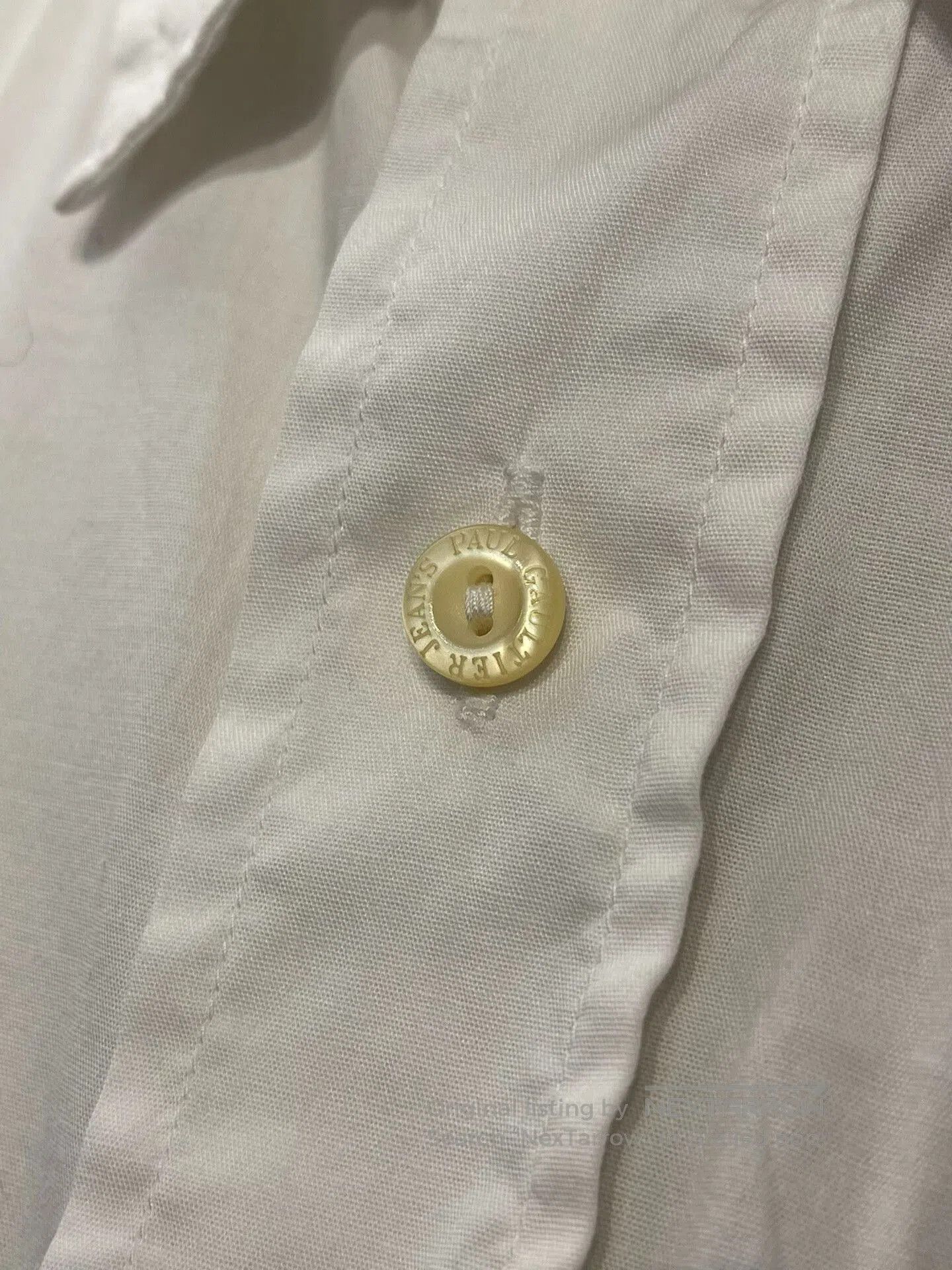 Jean Paul Gaultier Jean Paul Gaultier Military Style White Shirt. Size US L / EU 52-54 / 3 - 5 Thumbnail