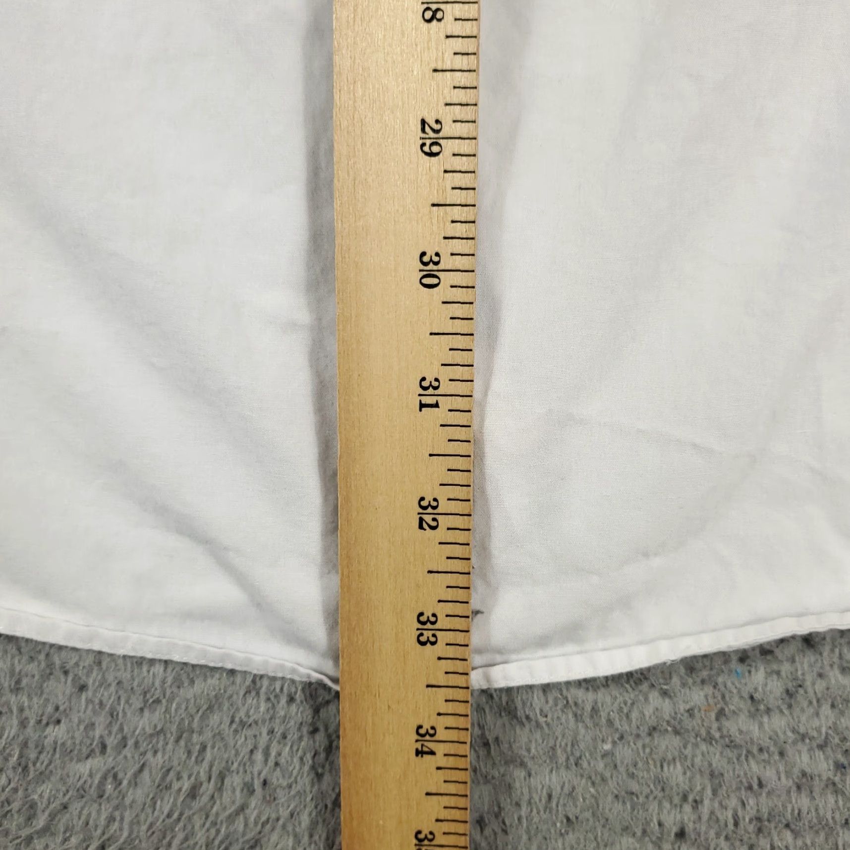 Nautica VINTAGE Nautica Dress Shirt Men Size 18 Long Sleeve White Business Casual Classic Modern Size 48R - 4 Thumbnail