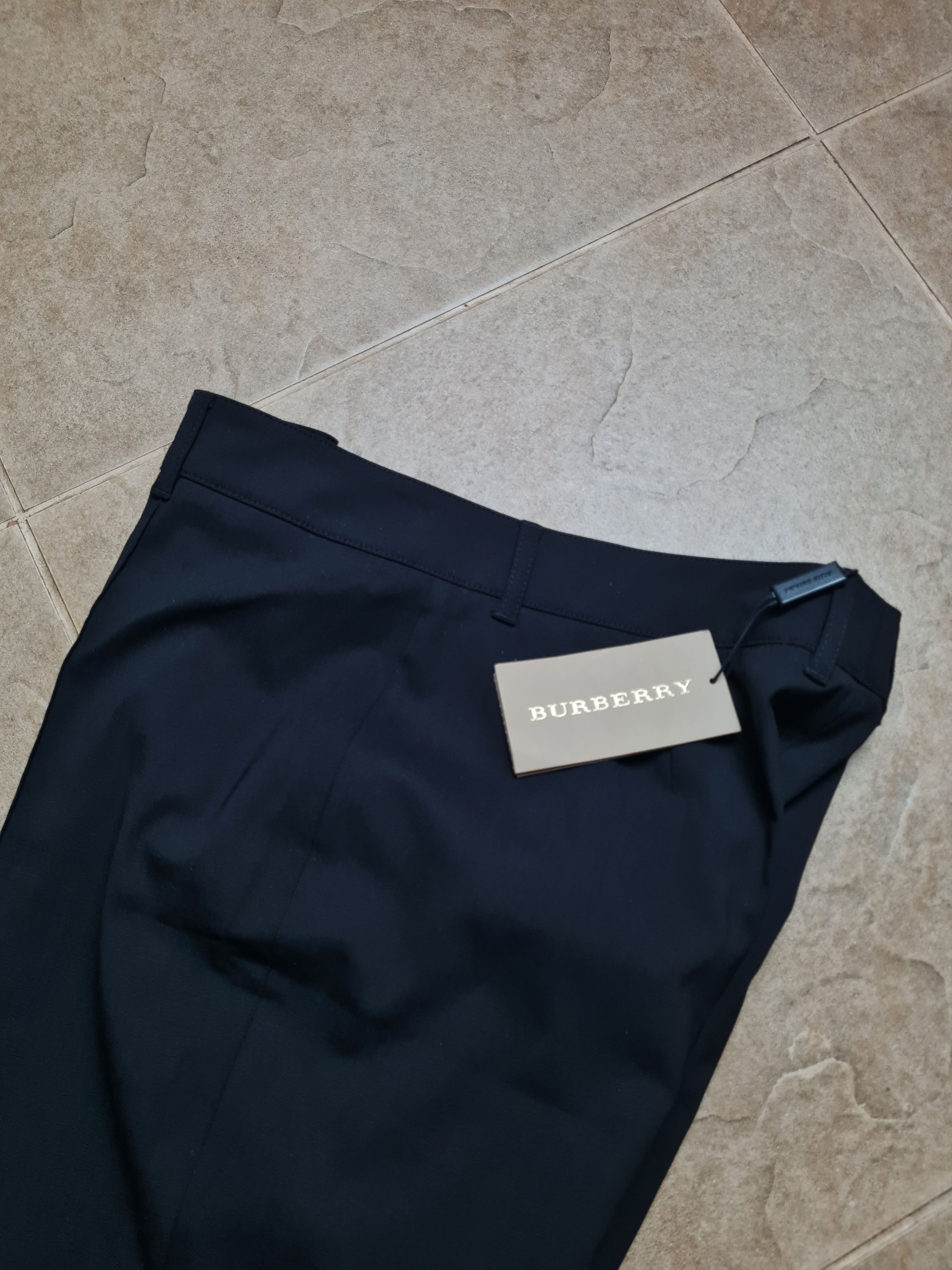 Burberry Vintage Pant Burberry London Wool Black Dress womens Pants Size 32" / US 10 / IT 46 - 21 Thumbnail