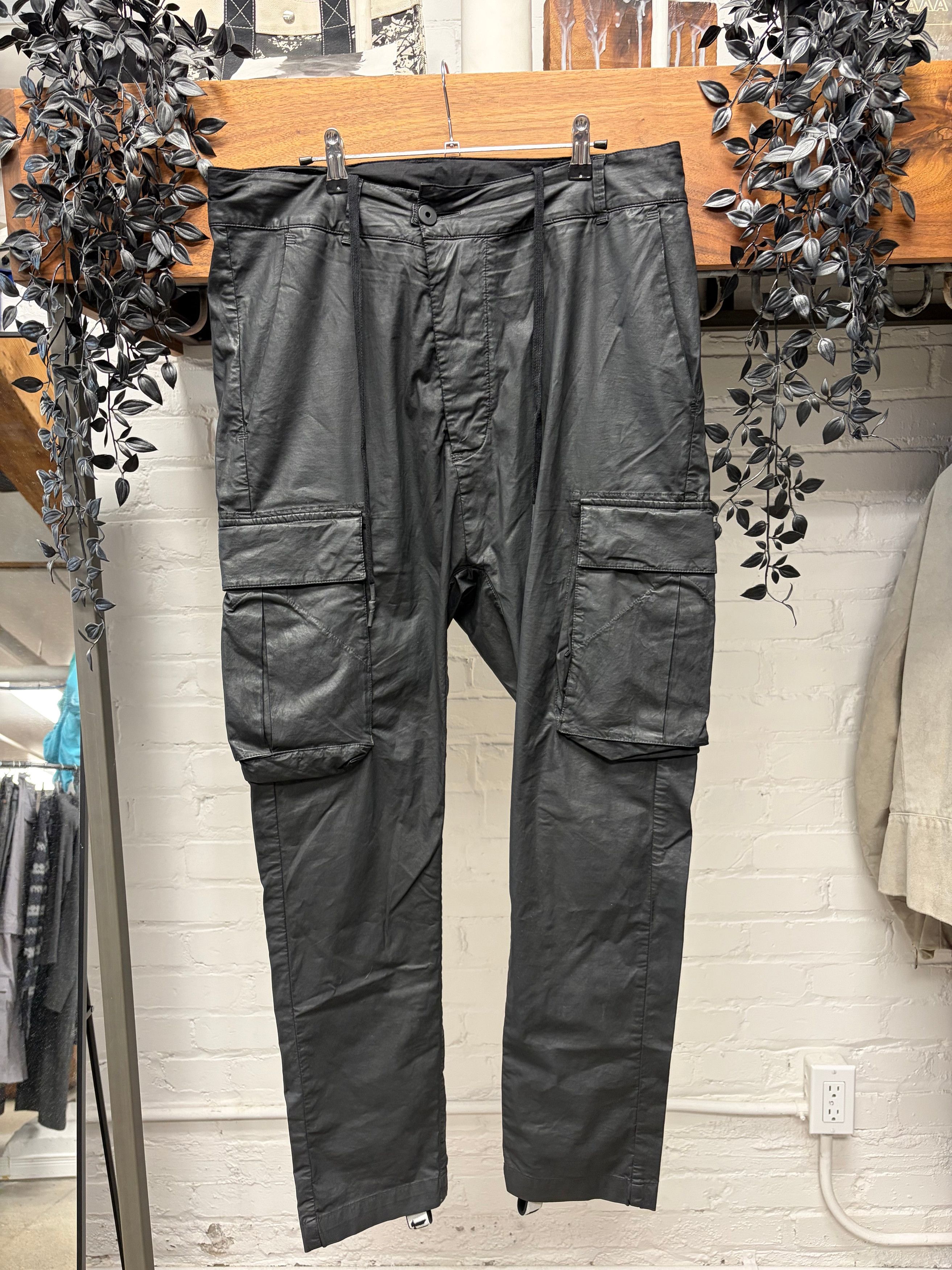 Boris Bidjan Saberi P13 Vinyl coated waxed pants Boris Bidjan 