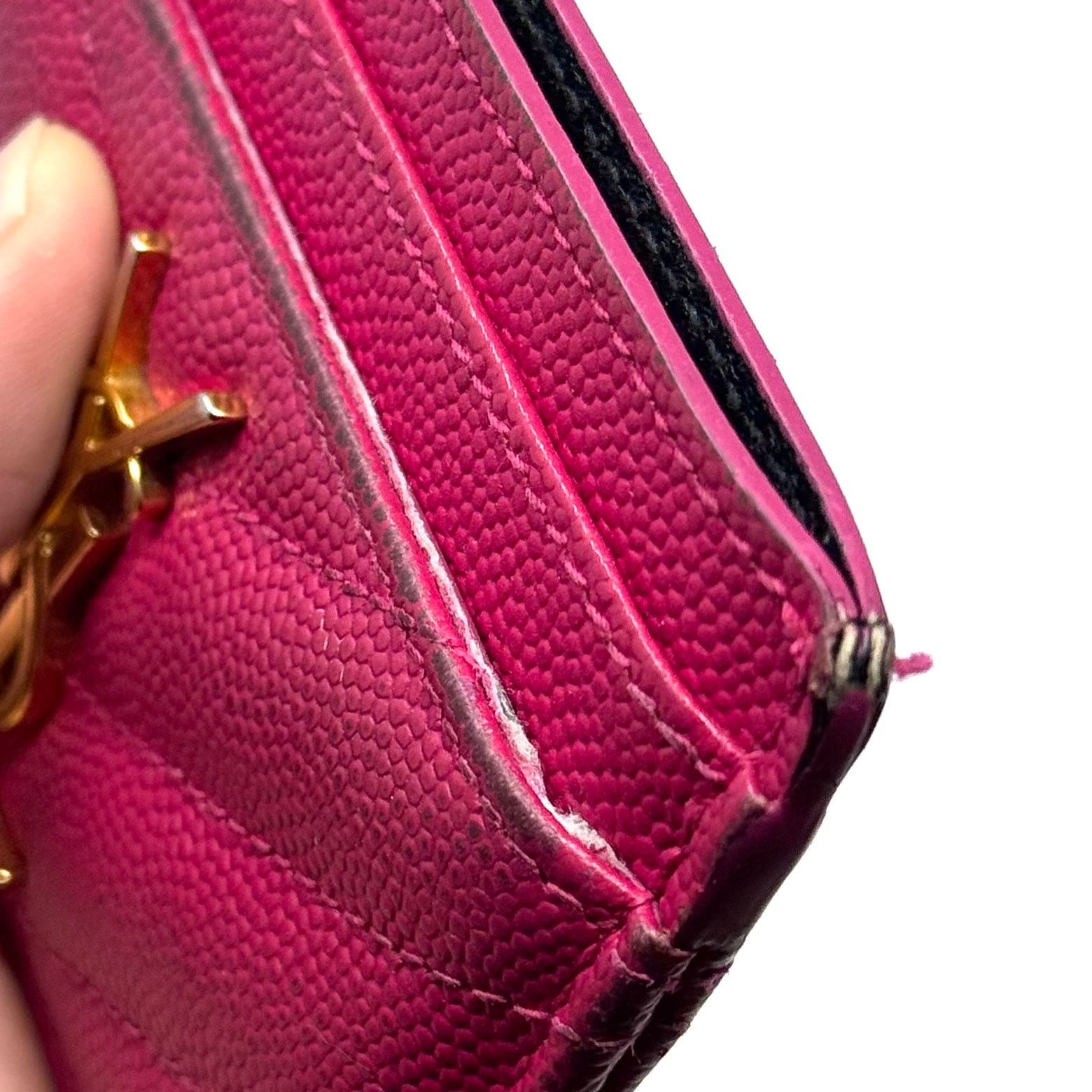 Saint Laurent Paris YSL Pink Cardholder Wallet Size ONE SIZE - 8 Thumbnail