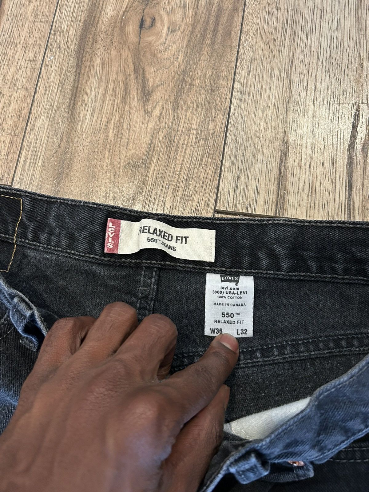 Levi's Vintage Clothing Levis 550 Relaxed Fit Jeans Size US 36 / EU 52 - 3 Thumbnail