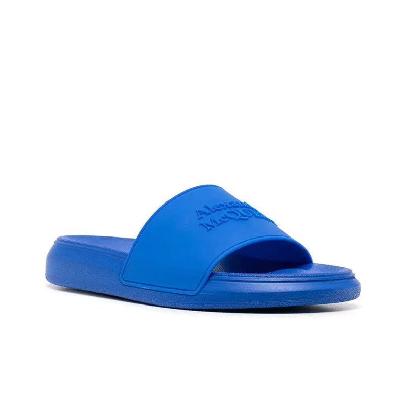 Alexander McQueen o1y0225 Slides in Blue Size US 9 / IT 39 - 2 Thumbnail