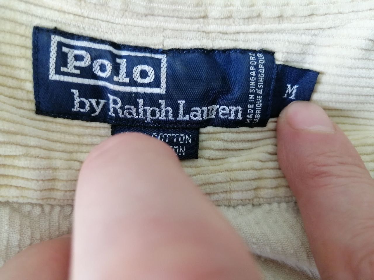 Polo Ralph Lauren × Vintage Vintage Polo Ralph Lauren Velvet Button Shirt Size US M / EU 48-50 / 2 - 5 Thumbnail