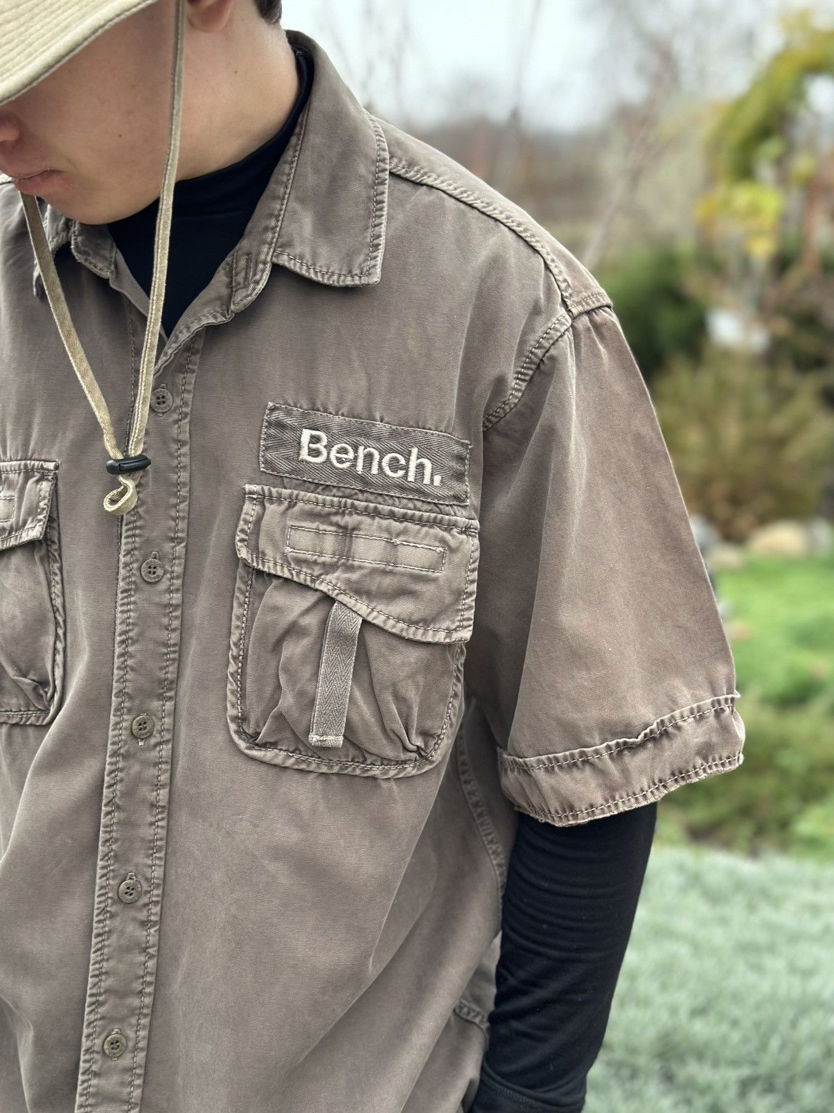 Bench Vintage Japan Bench Shirts Button Up Grunge Avantgarde Y2K Size US L / EU 52-54 / 3 - 3 Thumbnail