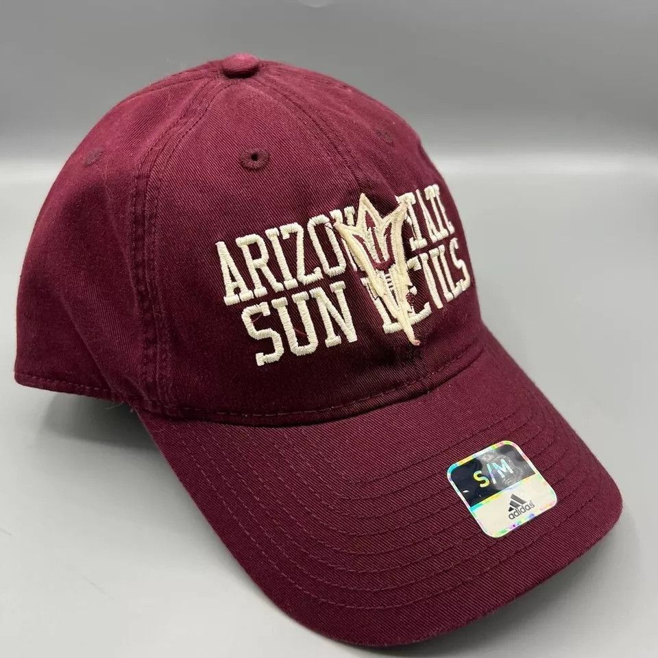 Adidas Arizona State Sun Devils Hat Men Adidas Stretch Fitted S-M Size ONE SIZE - 3 Thumbnail