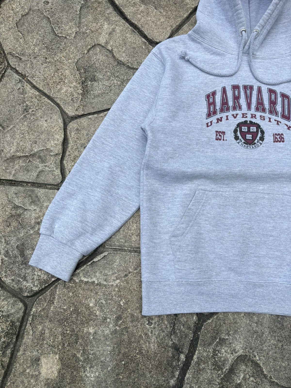Vintage Y2K Harvard Crest Grey Casual Hoodie Size US S / EU 44-46 / 1 - 2 Thumbnail