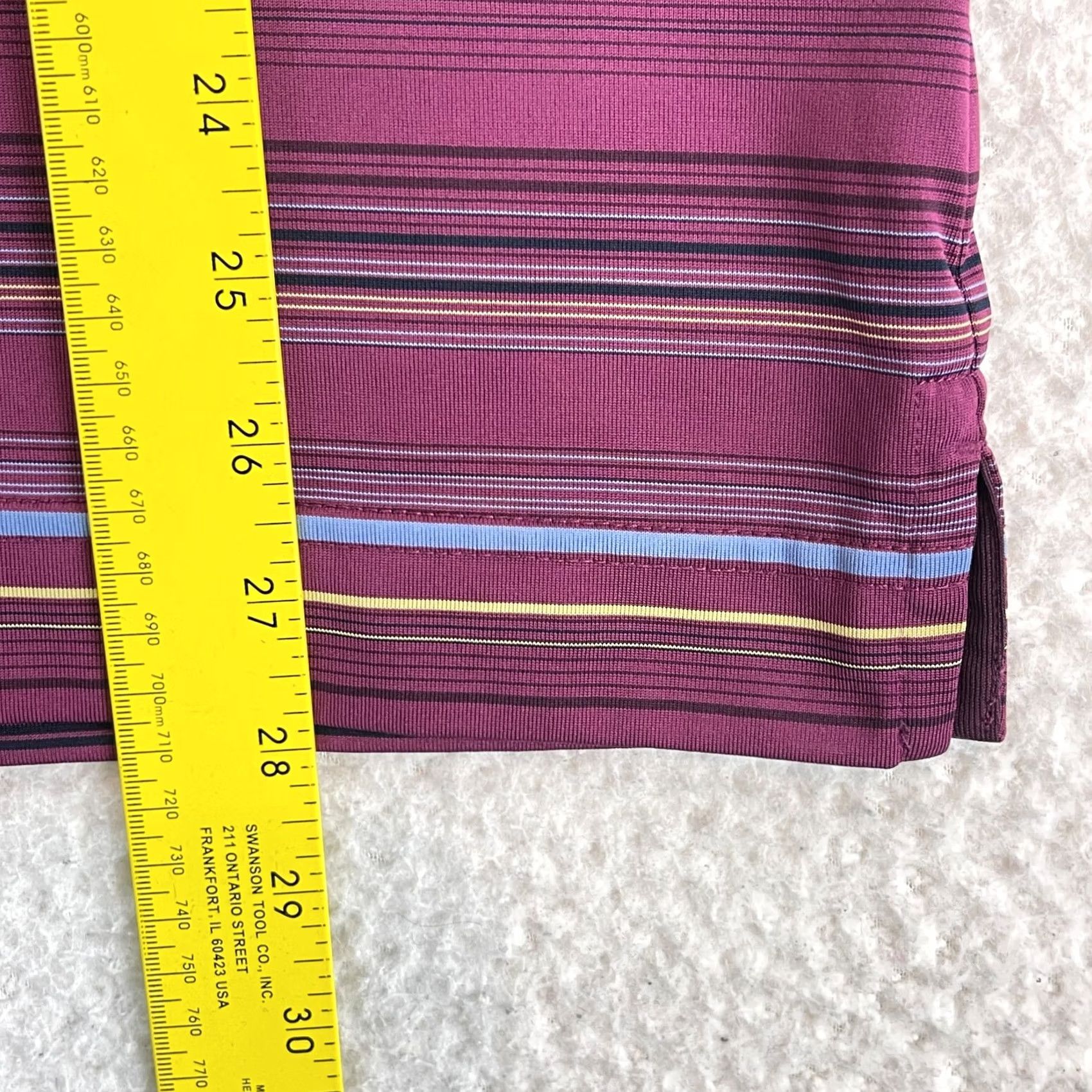 Cutter & Buck Cutter & Buck Purple Stripe DryTec Polo Shirt Mens Large Short Sleeve Golf Polo Shirt Purple Stripe DryTec Polo Shirt Mens Large Size US L / EU 52-54 / 3 - 7 Thumbnail