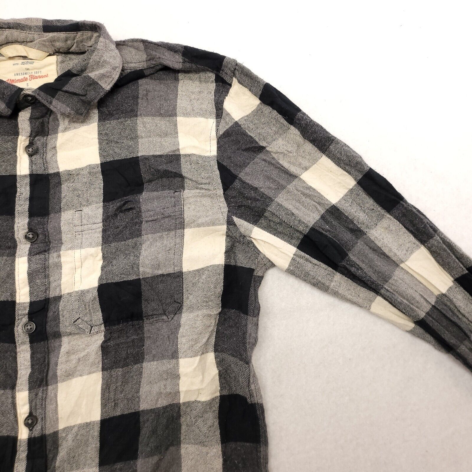 Urban Pipeline Urban Pipeline Gingham Flannel Shirt Mens Size Small S Gray Size US S / EU 44-46 / 1 - 5 Thumbnail