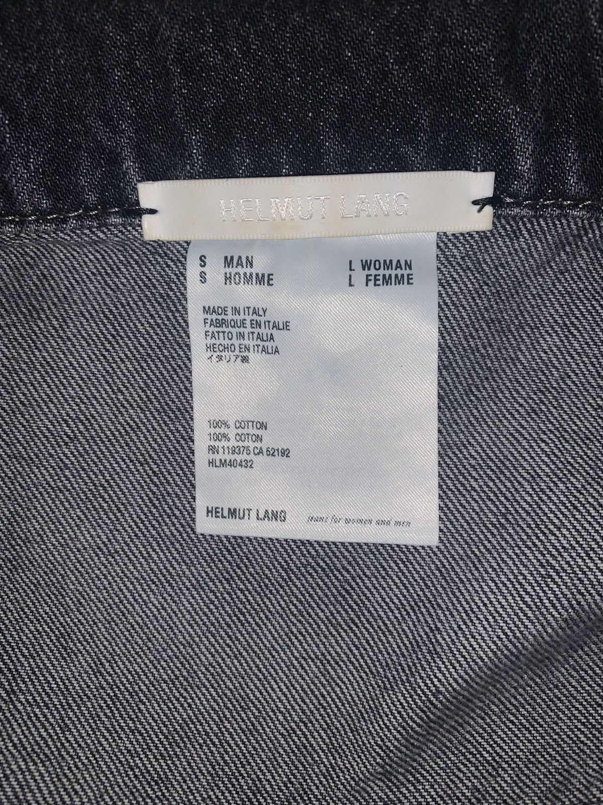 Helmut Lang Helmut lang Masc trucker jacket Size US S / EU 44-46 / 1 - 6 Thumbnail