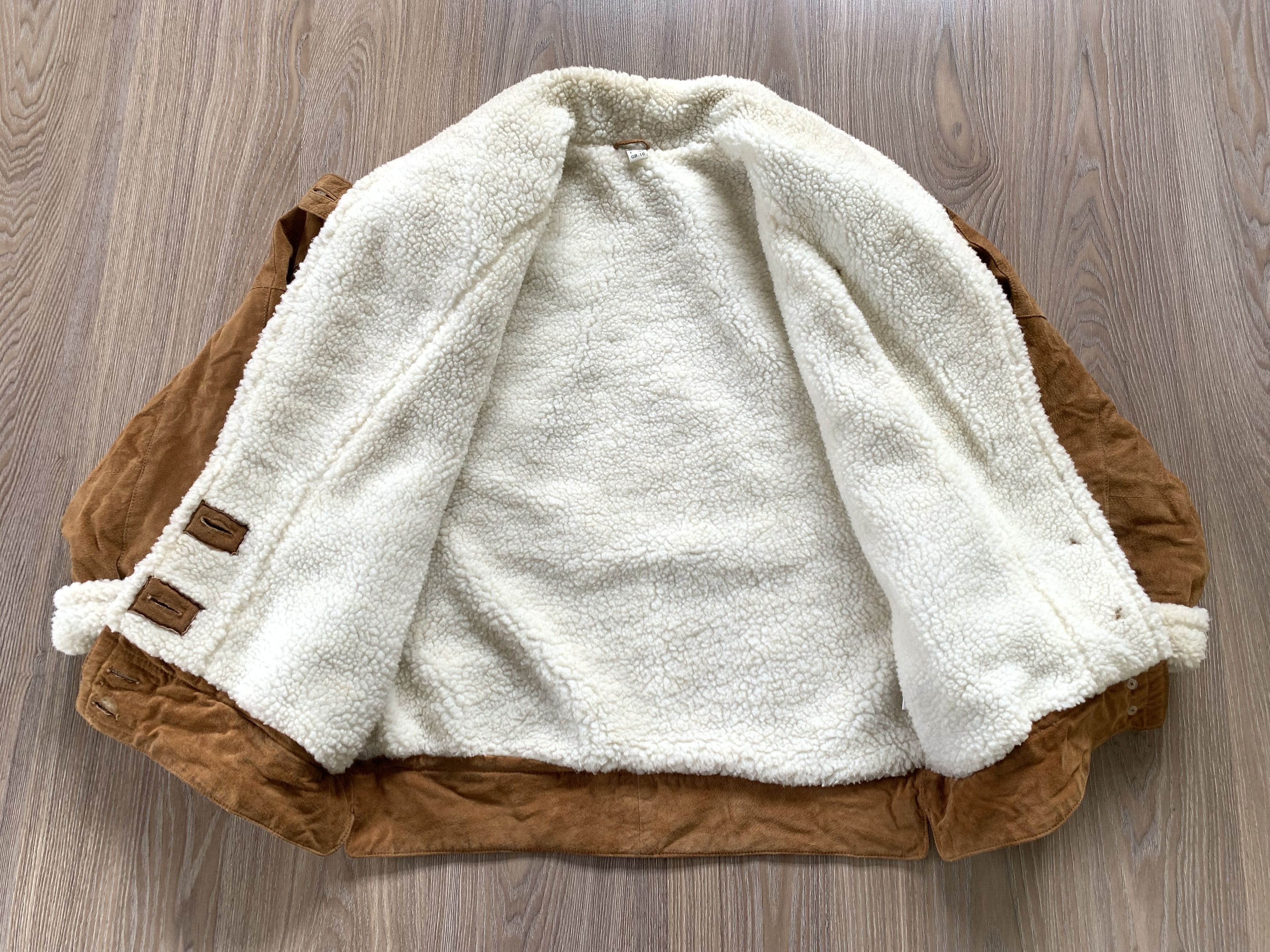 Other Women's Echtes Leder Sherpa Sheepskin Coat Jacket Size XL / US 12-14 / IT 48-50 - 6 Thumbnail