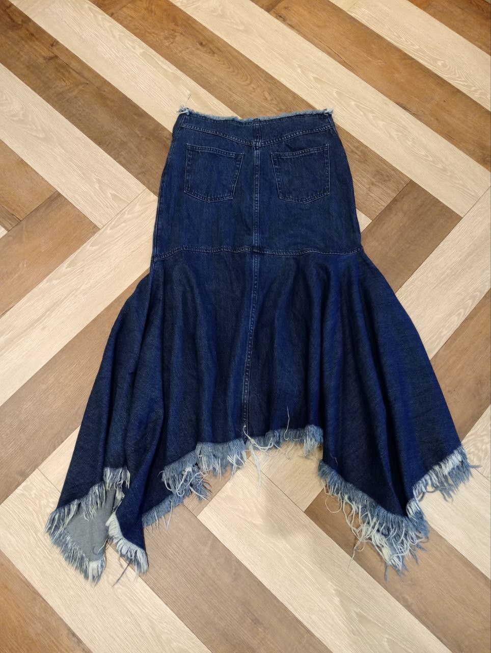 Marques'Almeida MARQUES ALMEIDA INDIGO DENIM ASYMMETRIC SKIRT Size 27" / US 4 / IT 40 - 16 Thumbnail