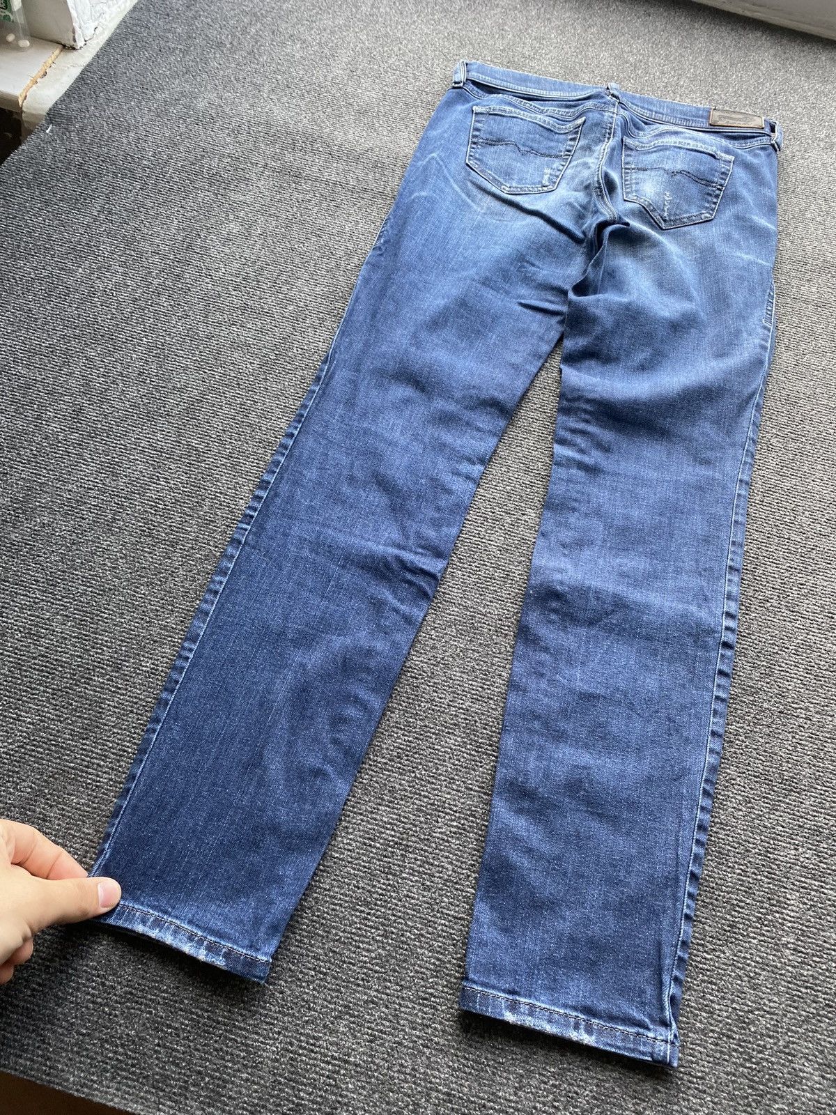 Diesel 🔥Opium Punk Diesel francy blue jeans women 28 alt goth emo Size 28" / US 6 / IT 42 - 17 Thumbnail