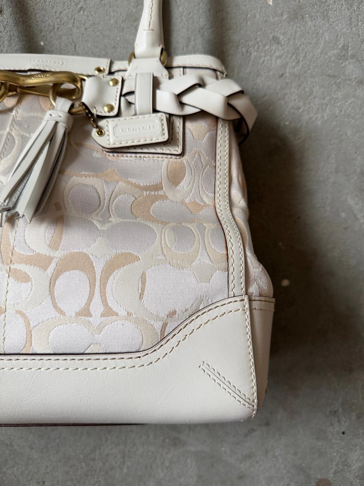 Coach Coach Signature Hampton Clip Shoulder Bag White Size ONE SIZE - 4 Thumbnail