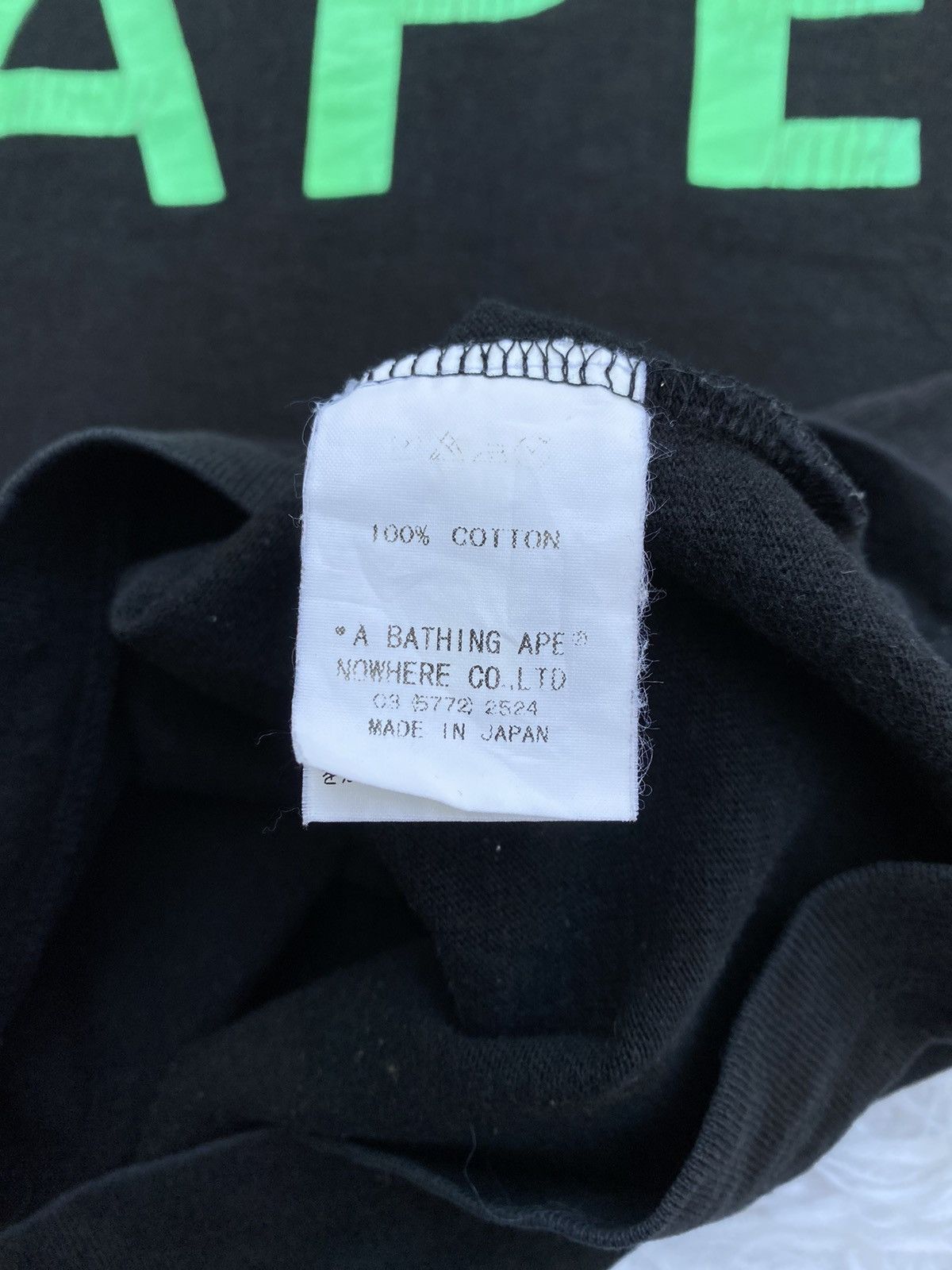 Bape Rare BAPE Spellout Tshirt Size US L / EU 52-54 / 3 - 12 Thumbnail